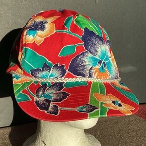 Vintage designer award floral rope SnapBack Hat
